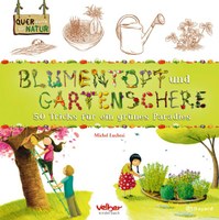 Blumentopf und Gartenschere