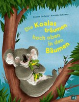 Die Koalas träumen hoch oben in den Bäumen