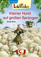 Kleiner Hund auf grossen Sprüngen