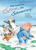 Was macht das Schwein im Schneeanzug?